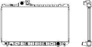 SAKURA  Automotive 1271-0206 radiatorius, variklio aušinimas