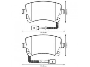 BENDIX 573225B stabdžių trinkelių rinkinys, diskinis stabdys 
 Techninės priežiūros dalys -> Papildomas remontas
3D0698451, 3D0698451A