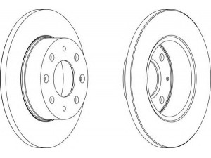 FERODO DDF112-1 stabdžių diskas 
 Stabdžių sistema -> Diskinis stabdys -> Stabdžių diskas
45251692000, 45251692003, 45251693000