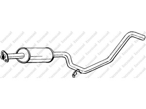 BOSAL 281-887 vidurinis duslintuvas 
 Išmetimo sistema -> Duslintuvas
8 52 934, 90411862, 8 52 934, 90411862