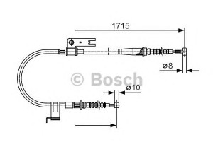 BOSCH 1 987 477 916 trosas, stovėjimo stabdys 
 Stabdžių sistema -> Valdymo svirtys/trosai
GE7C-44-410B, GE7C-44-410D