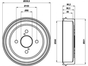 HELLA PAGID 8DT 355 300-511 stabdžių būgnas 
 Stabdžių sistema -> Būgninis stabdys -> Stabdžių būgnas
4243112140