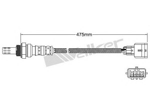 WALKER PRODUCTS 250-241101 lambda jutiklis 
 Išmetimo sistema -> Jutiklis/zondas
8200632270, 8200632270