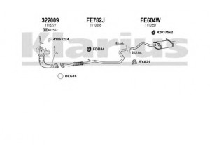 KLARIUS 361552U išmetimo sistema 
 Išmetimo sistema -> Išmetimo sistema, visa