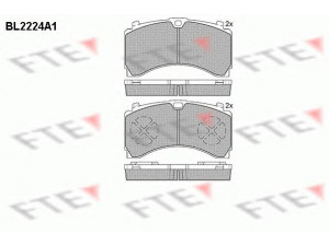 FTE BL2224A1 stabdžių trinkelių rinkinys, diskinis stabdys 
 Techninės priežiūros dalys -> Papildomas remontas
001 423 12 10, 006 420 15 20, 006 420 53 20