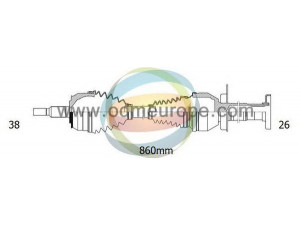 ODM-MULTIPARTS 18-212810 kardaninis velenas 
 Ratų pavara -> Kardaninis velenas
7E0407272AB, 7E0407272AH, 7E0407272AP
