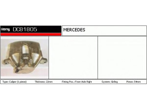 DELCO REMY DC81805 stabdžių apkaba 
 Stabdžių sistema -> Stabdžių matuoklis -> Stabdžių matuoklio montavimas