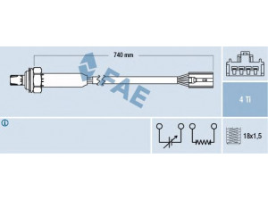 FAE 77189 lambda jutiklis 
 Variklis -> Variklio elektra
30611510, 30611511, 30618049, 30630132