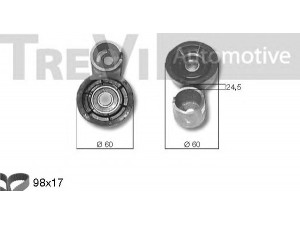 TREVI AUTOMOTIVE KD1187 paskirstymo diržo komplektas 
 Techninės priežiūros dalys -> Papildomas remontas