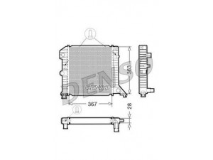 DENSO DRM33020 radiatorius, variklio aušinimas 
 Aušinimo sistema -> Radiatorius/alyvos aušintuvas -> Radiatorius/dalys
410658, 446869, 454075