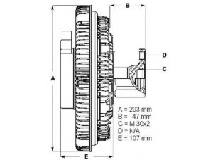 BERU LK072 sankaba, radiatoriaus ventiliatorius
50 10 514 014