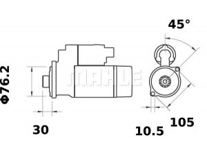 MAHLE ORIGINAL MS 251 starteris
0191-2382
