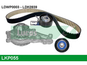 LUCAS ENGINE DRIVE LKP055 vandens siurblio ir paskirstymo diržo komplektas 
 Diržinė pavara -> Paskirstymo diržas/komplektas -> Paskirstymo diržas/komplektas
