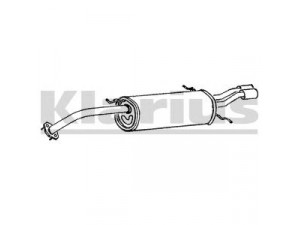 KLARIUS MA187X galinis duslintuvas 
 Išmetimo sistema -> Duslintuvas
K80640100B, K80640100D, K80640100E9A
