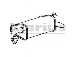 KLARIUS MA339A galinis duslintuvas 
 Išmetimo sistema -> Duslintuvas
L80140100A, L80140100B, L80140100C
