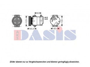 AKS DASIS 851560N kompresorius, oro kondicionierius 
 Oro kondicionavimas -> Kompresorius/dalys
8200309193