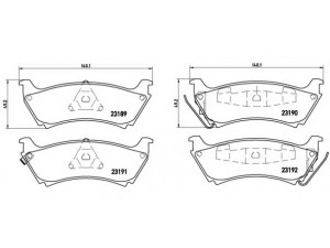 BREMBO P 50 040 stabdžių trinkelių rinkinys, diskinis stabdys 
 Techninės priežiūros dalys -> Papildomas remontas
0424711950, 1634200120, 1634200420