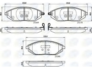 COMLINE CBP32150 stabdžių trinkelių rinkinys, diskinis stabdys 
 Techninės priežiūros dalys -> Papildomas remontas
96682858
