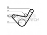 CONTITECH CT1107 paskirstymo diržas 
 Techninės priežiūros dalys -> Papildomas remontas
MD300473, MD310484, XD310484, 2335642500