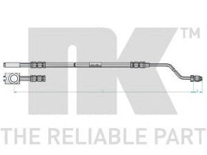 NK 8547115 stabdžių žarnelė 
 Stabdžių sistema -> Stabdžių žarnelės
8E0611763K