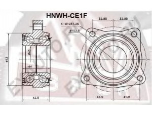 ASVA HNWH-CE1F rato stebulė 
 Ašies montavimas/vairavimo mechanizmas/ratai -> Rato stebulė/montavimas -> Rato stebulė
44200-SM1-008, 44200-SM4-013, 44200-SM4-018