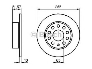 BOSCH 0 986 479 099 stabdžių diskas 
 Stabdžių sistema -> Diskinis stabdys -> Stabdžių diskas
1K0 615 601 AB, 1K0 615 601 AB