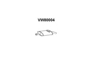 VENEPORTE VW80004 galinis duslintuvas 
 Išmetimo sistema -> Duslintuvas
321253609B