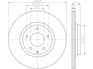 HELLA PAGID 8DD 355 115-211 stabdžių diskas 
 Stabdžių sistema -> Diskinis stabdys -> Stabdžių diskas
F15126251, F15126251A, F15226251