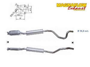 MAGNAFLOW 64501D katalizatoriaus keitiklis 
 Išmetimo sistema -> Katalizatoriaus keitiklis
WCJ000531