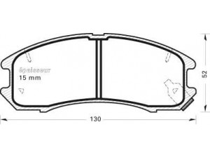 MGA 234 stabdžių trinkelių rinkinys, diskinis stabdys 
 Techninės priežiūros dalys -> Papildomas remontas
3401278, E92Z2001B, F32Z2001A, G2113328Z