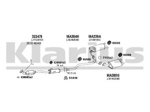KLARIUS 570274U išmetimo sistema 
 Išmetimo sistema -> Išmetimo sistema, visa
