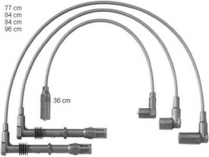 BERU ZEF1174 uždegimo laido komplektas 
 Kibirkšties / kaitinamasis uždegimas -> Uždegimo laidai/jungtys