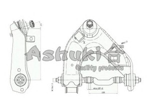 ASHUKI 1479-7005 vikšro valdymo svirtis 
 Ašies montavimas/vairavimo mechanizmas/ratai -> Valdymo svirtis/pasukamosios svirties sujungimas -> Vairo trauklės (valdymo svirtis, išilginis balansyras, diago
32-16 050 0076/MEYLE, J4935002/H&B JAKO-PA