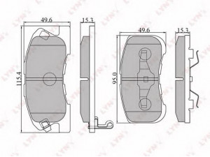 LYNXauto BD-2401 stabdžių trinkelių rinkinys, diskinis stabdys 
 Techninės priežiūros dalys -> Papildomas remontas
04491-97201, 04491-97201-000, 04491-97205-000