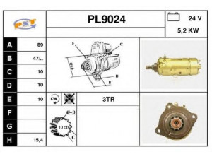 SNRA PL9024 starteris