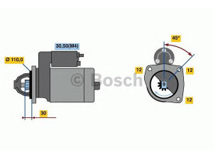 BOSCH 0 001 230 009 starteris 
 Elektros įranga -> Starterio sistema -> Starteris
500325146, 500 325 146