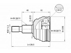 STATIM C.281 jungčių komplektas, kardaninis velenas 
 Ratų pavara -> Sujungimai/komplektas
1H0498099A, 357498099E, 357498099EV
