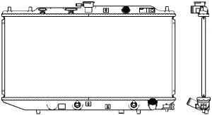 SAKURA  Automotive 2211-1004 radiatorius, variklio aušinimas