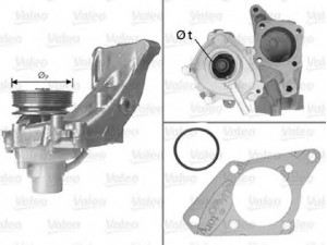 VALEO 506586 vandens siurblys 
 Aušinimo sistema -> Vandens siurblys/tarpiklis -> Vandens siurblys
1304612080, 1312388080, 1317463080