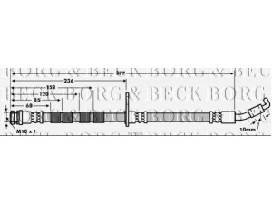 BORG & BECK BBH7635 stabdžių žarnelė 
 Stabdžių sistema -> Stabdžių žarnelės
D651-43-980