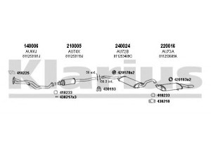 KLARIUS 940081E išmetimo sistema 
 Išmetimo sistema -> Išmetimo sistema, visa