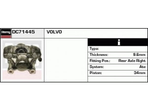 DELCO REMY DC71445 stabdžių apkaba 
 Dviratė transporto priemonės -> Stabdžių sistema -> Stabdžių apkaba / priedai
1273666-6