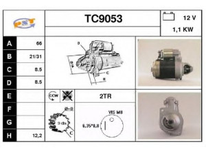 SNRA TC9053 starteris
