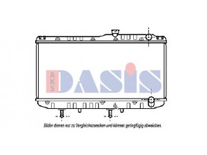 AKS DASIS 211740N radiatorius, variklio aušinimas 
 Aušinimo sistema -> Radiatorius/alyvos aušintuvas -> Radiatorius/dalys
1640062030