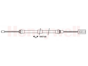 BENDIX 432027B trosas, stovėjimo stabdys 
 Stabdžių sistema -> Valdymo svirtys/trosai
474572