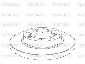 WOKING NSA1030.10 stabdžių diskas 
 Stabdžių sistema -> Diskinis stabdys -> Stabdžių diskas
4254210012