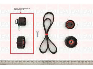 FAI AutoParts TBK125 paskirstymo diržo komplektas 
 Techninės priežiūros dalys -> Papildomas remontas