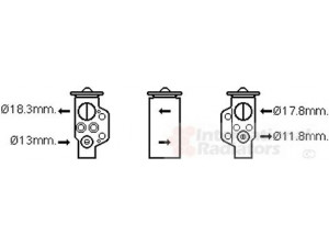 VAN WEZEL 58001333 išsiplėtimo vožtuvas, oro kondicionavimas 
 Oro kondicionavimas -> Vožtuvai
1S0 820 679 B