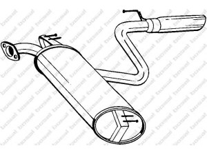 BOSAL 228-469 galinis duslintuvas 
 Išmetimo sistema -> Duslintuvas
17430-22070
