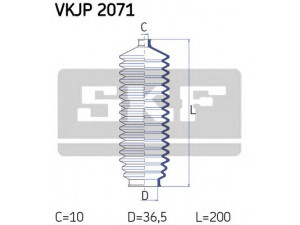 SKF VKJP 2071 gofruotoji membrana, vairavimas 
 Vairavimas -> Gofruotoji membrana/sandarinimai
1619061, 83BB3K661